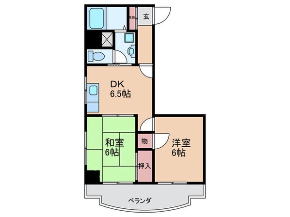 第三間ビルの物件間取画像